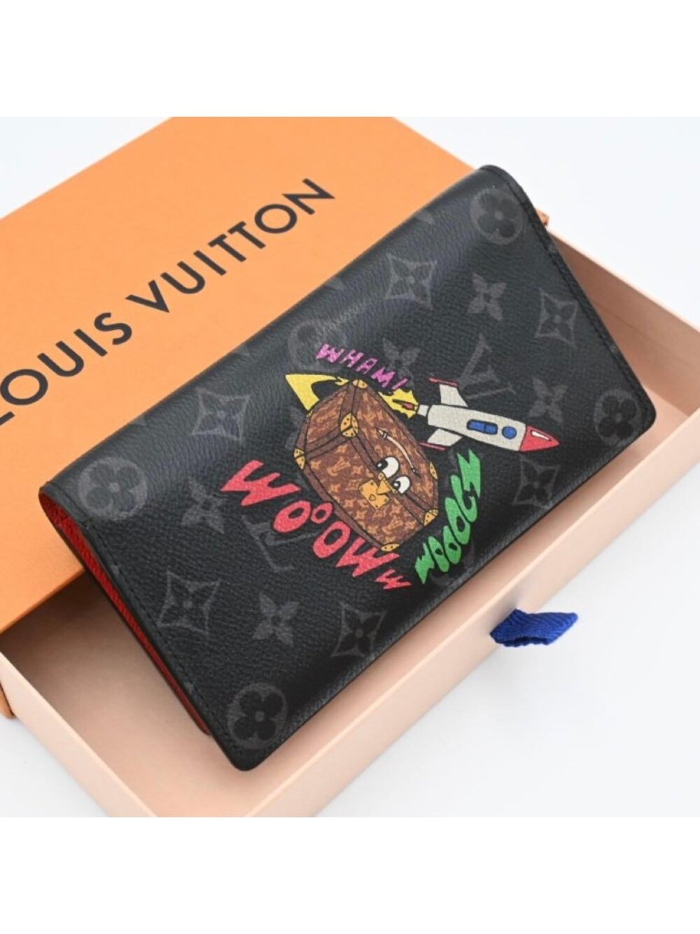 Louis Vuitton Monogram Eclipse Portefeuille Brazza Trunk Black